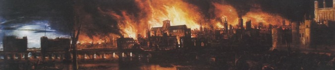 El gran incendio de Londres. Fuente: internet.