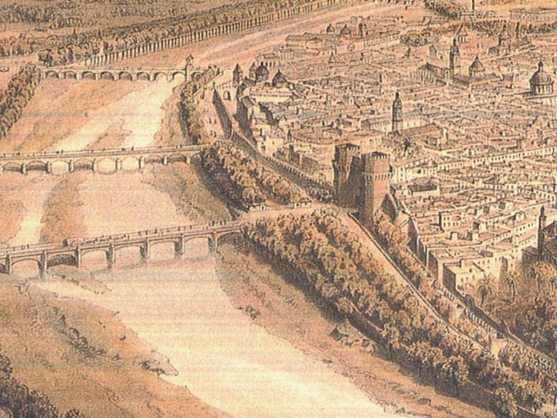 Muralla y puentes de la ciudad. Fuente: Internet.
